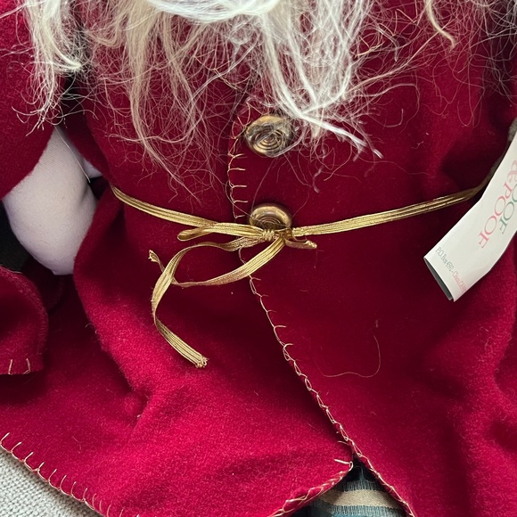 VTG Woof & Poof Large Santa w W&P Button & tag - Picture 3 of 6